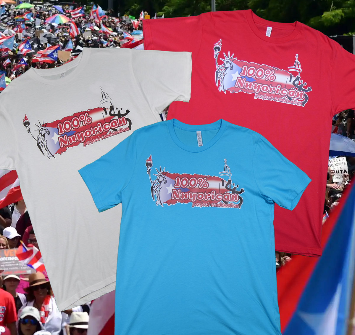 100% Nuyorican tee all colors
