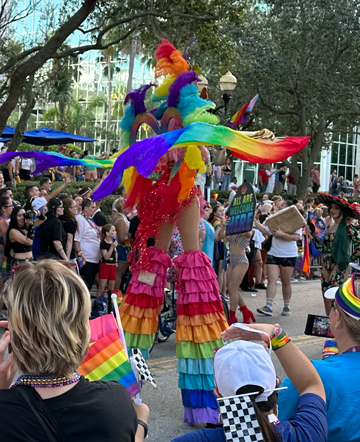 Pride rainbow costume