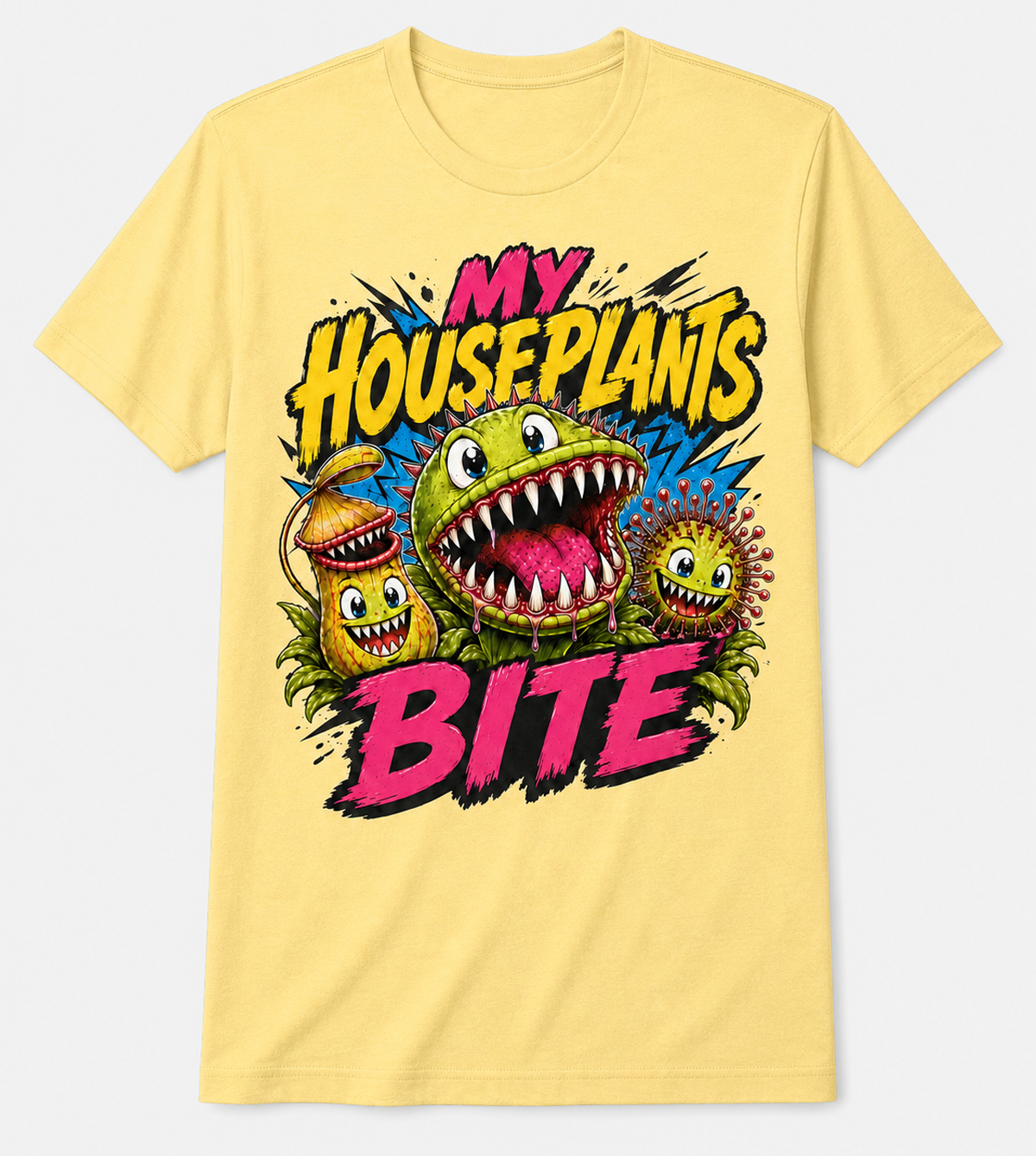Graphic My Houseplants Bites banana tee