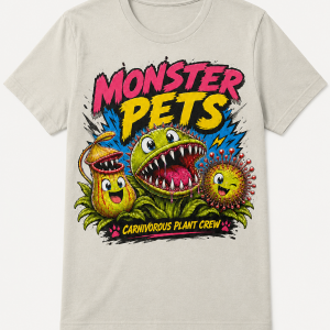 Graphic Monster Pets dust tee