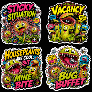 Carnivorous Plant Crew Stickers