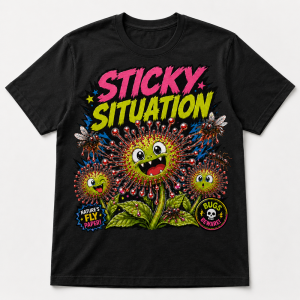 Graphic Sticky Situation black tee