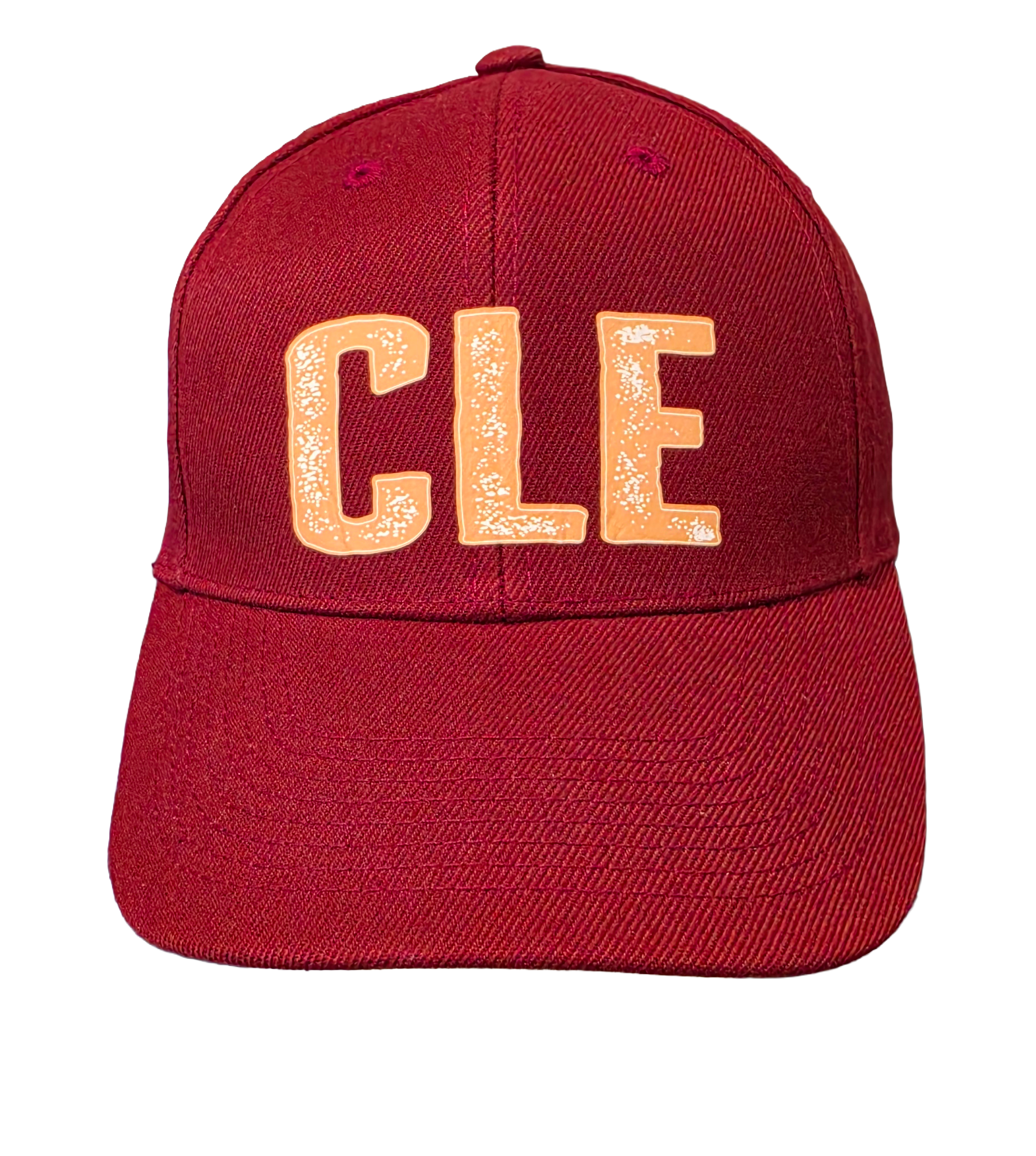CLE vintage Cavs colors hat front