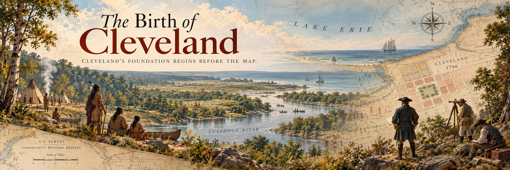 The Birth of Cleveland history banner