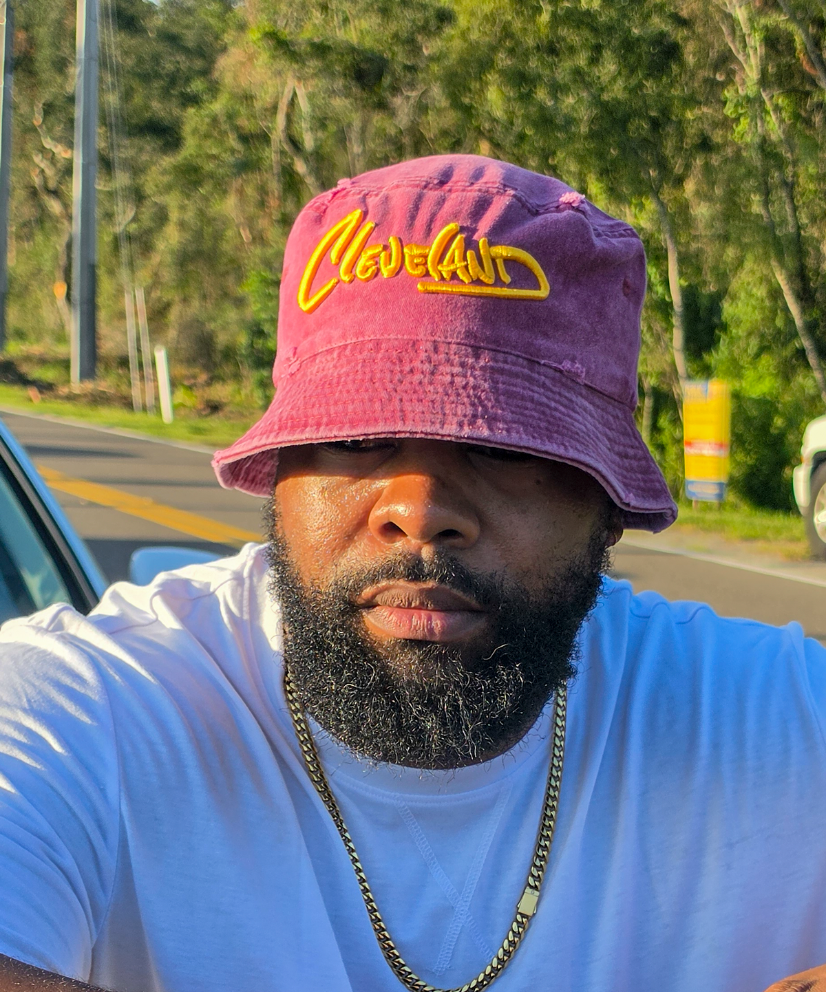Cleveland bucket hat model image 4