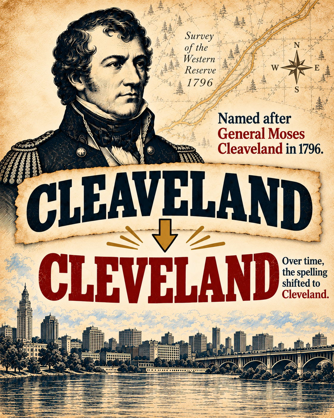 Cleveland used to be Cleaveland